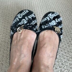 Juicy Couture folding ballet flats